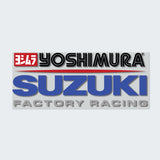 Yoshimura Suzuki Factory Racing Clear Sticker