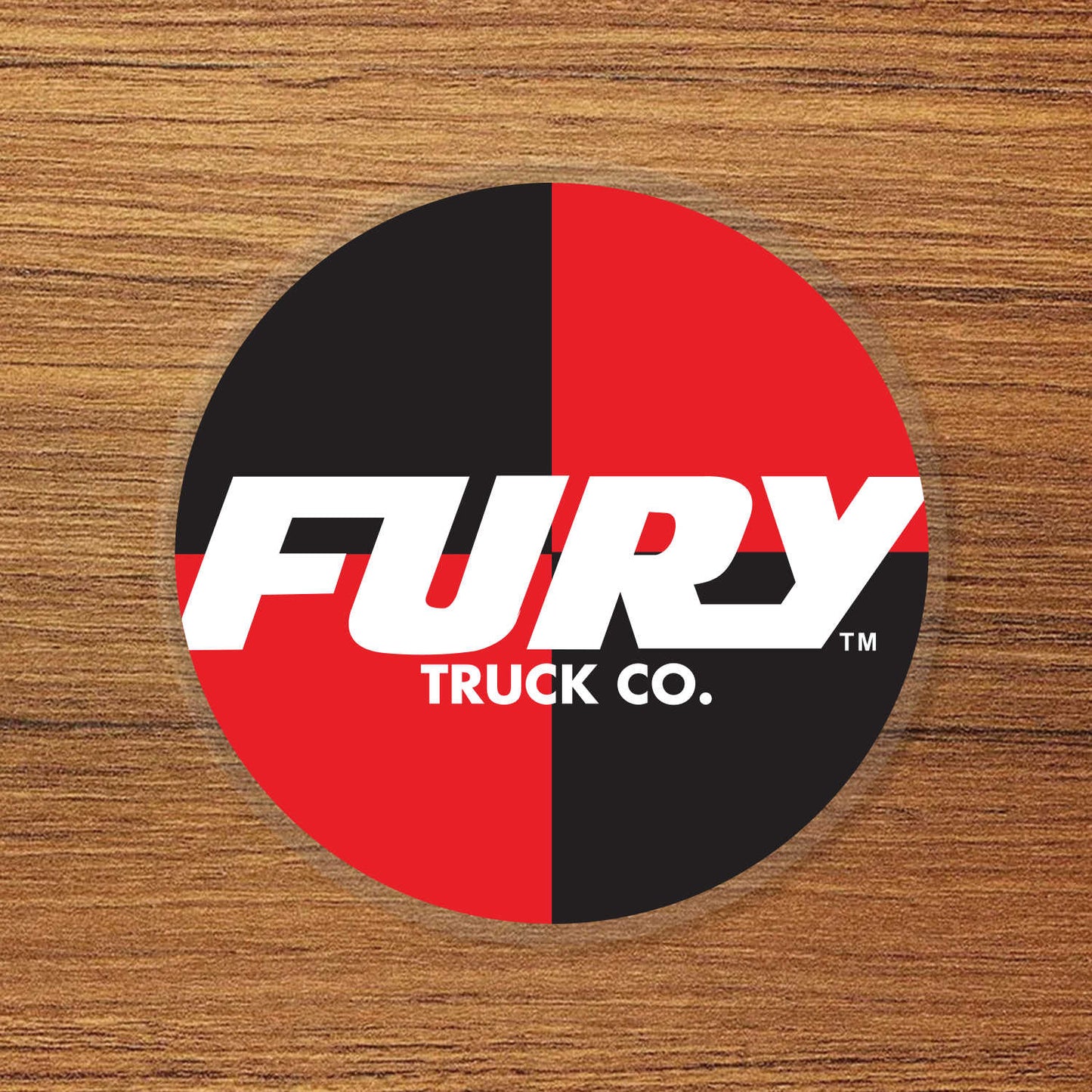 Fury Truck Co Skateboard Logo Vinyl Decal Sticker – Waterproof & UV Resistant