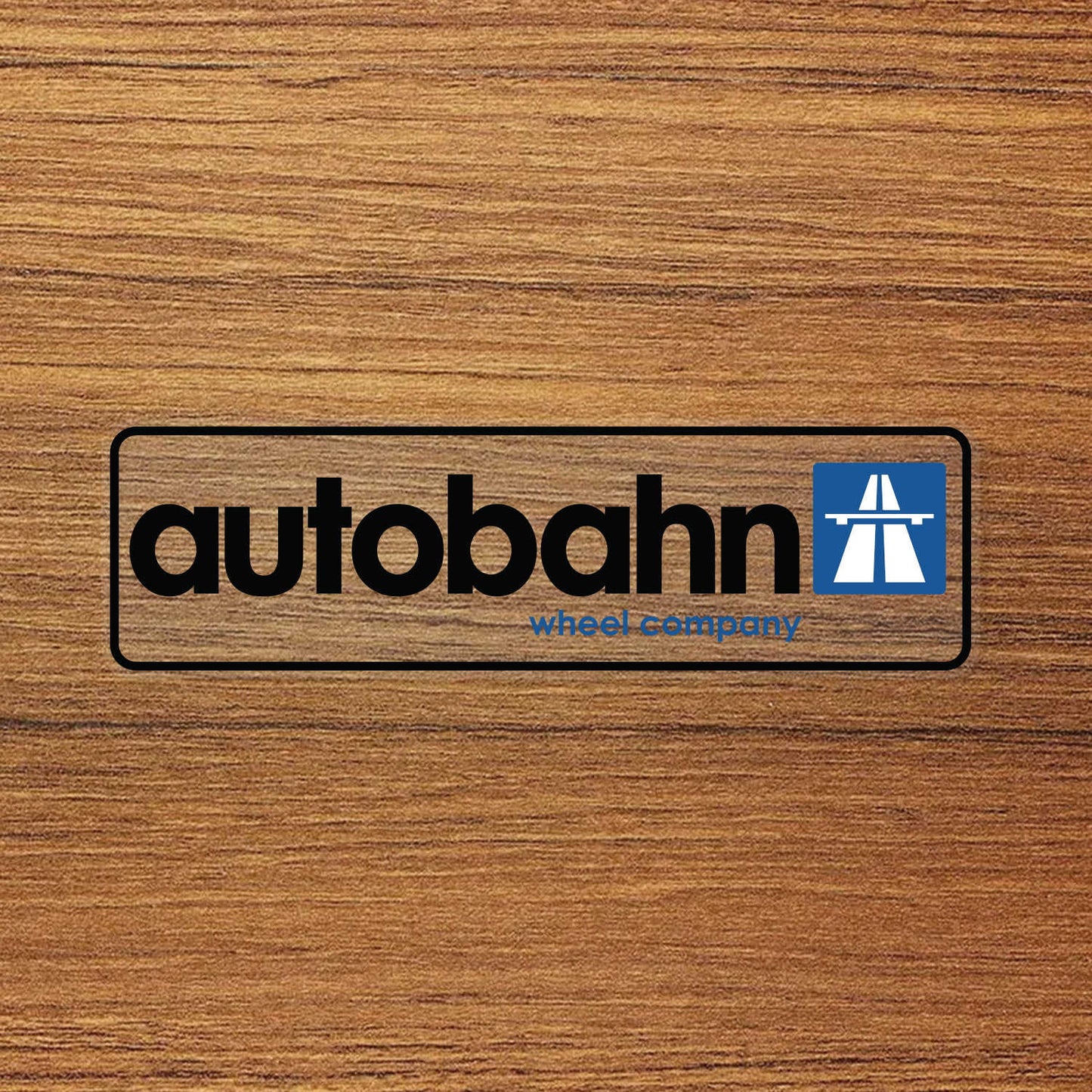 Autobahn Wheel Logo Vinyl Decal Sticker – Waterproof & UV Resistant