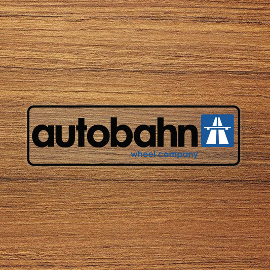 Autobahn Wheel Logo Vinyl Decal Sticker – Waterproof & UV Resistant