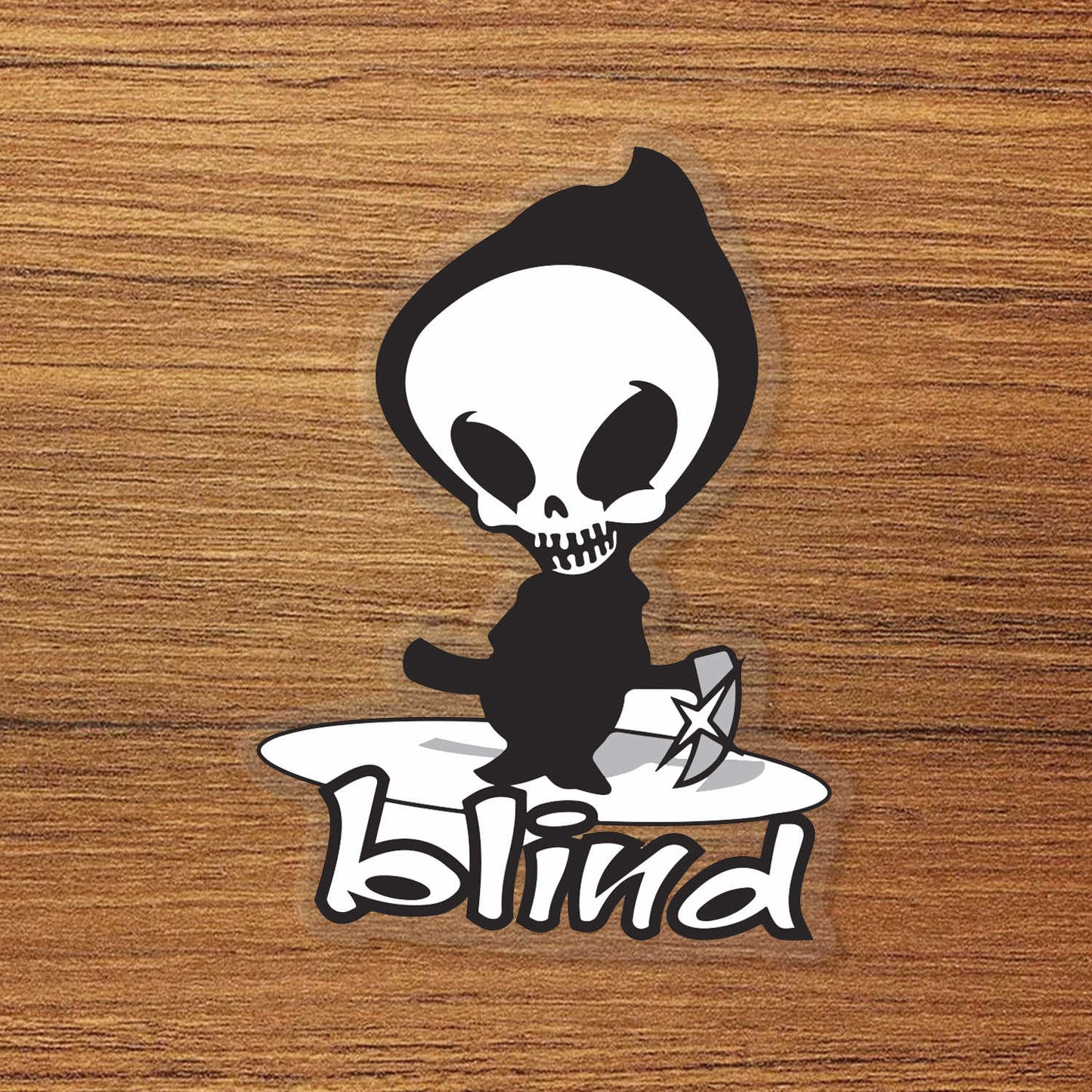 Blind Skateboards Skull Logo Vinyl Decal Sticker – Waterproof & UV Resistant