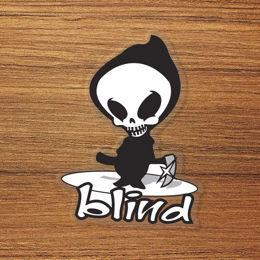 Blind Skateboards Skull Logo Vinyl Decal Sticker – Waterproof & UV Resistant