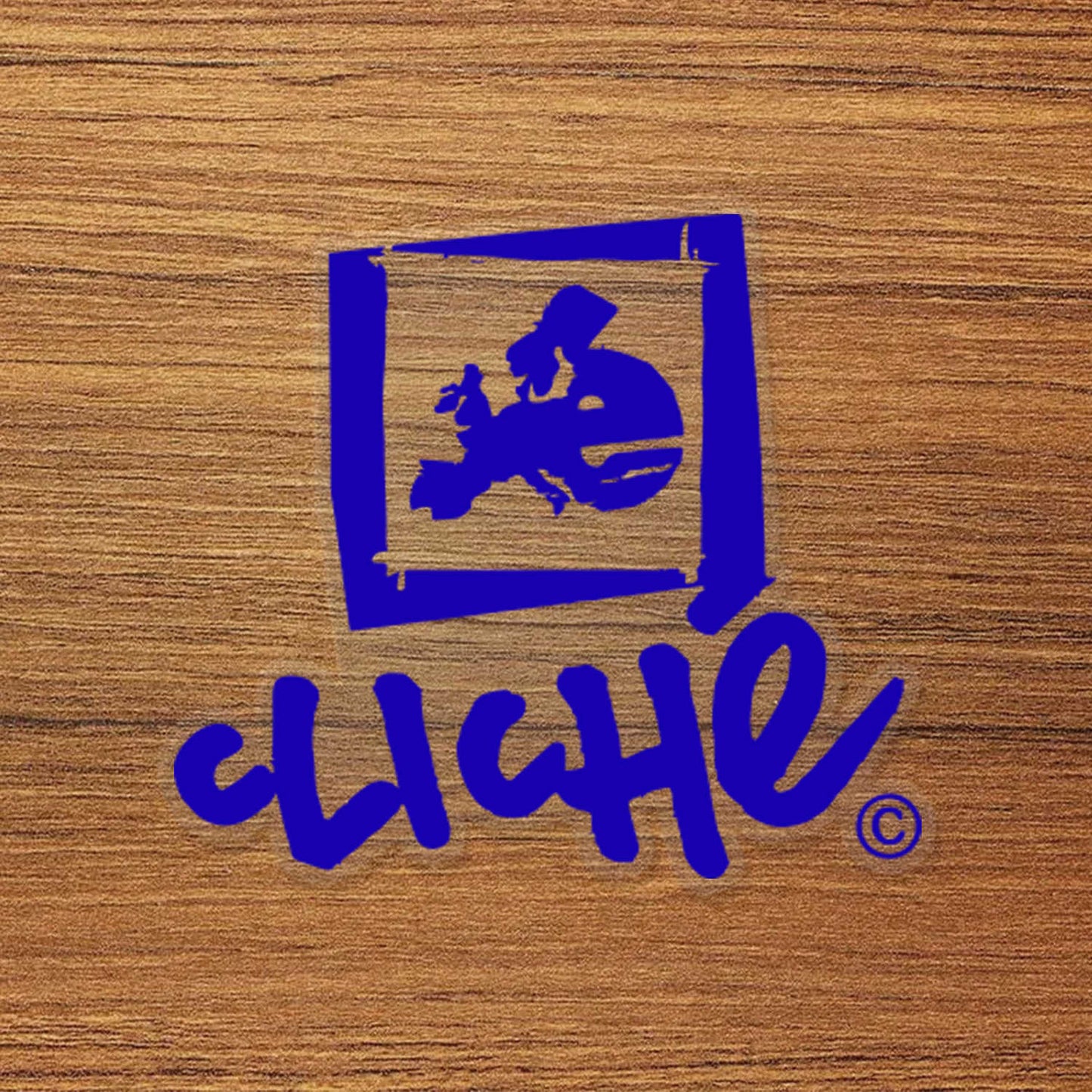 Cliché Skateboard Logo Vinyl Decal Sticker – Waterproof & Durable