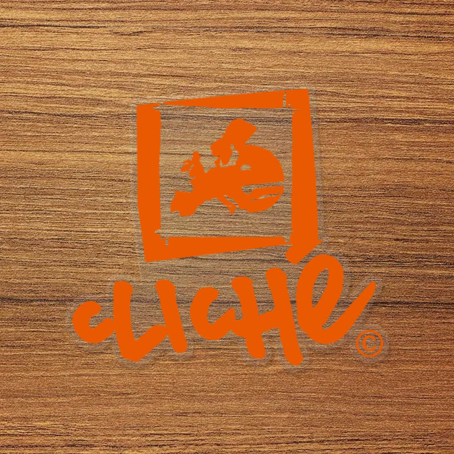 Cliché Skateboard Logo Vinyl Decal Sticker – Waterproof & Durable