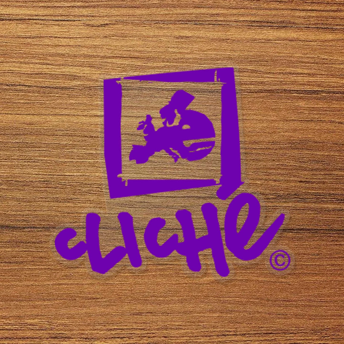 Cliché Skateboard Logo Vinyl Decal Sticker – Waterproof & Durable