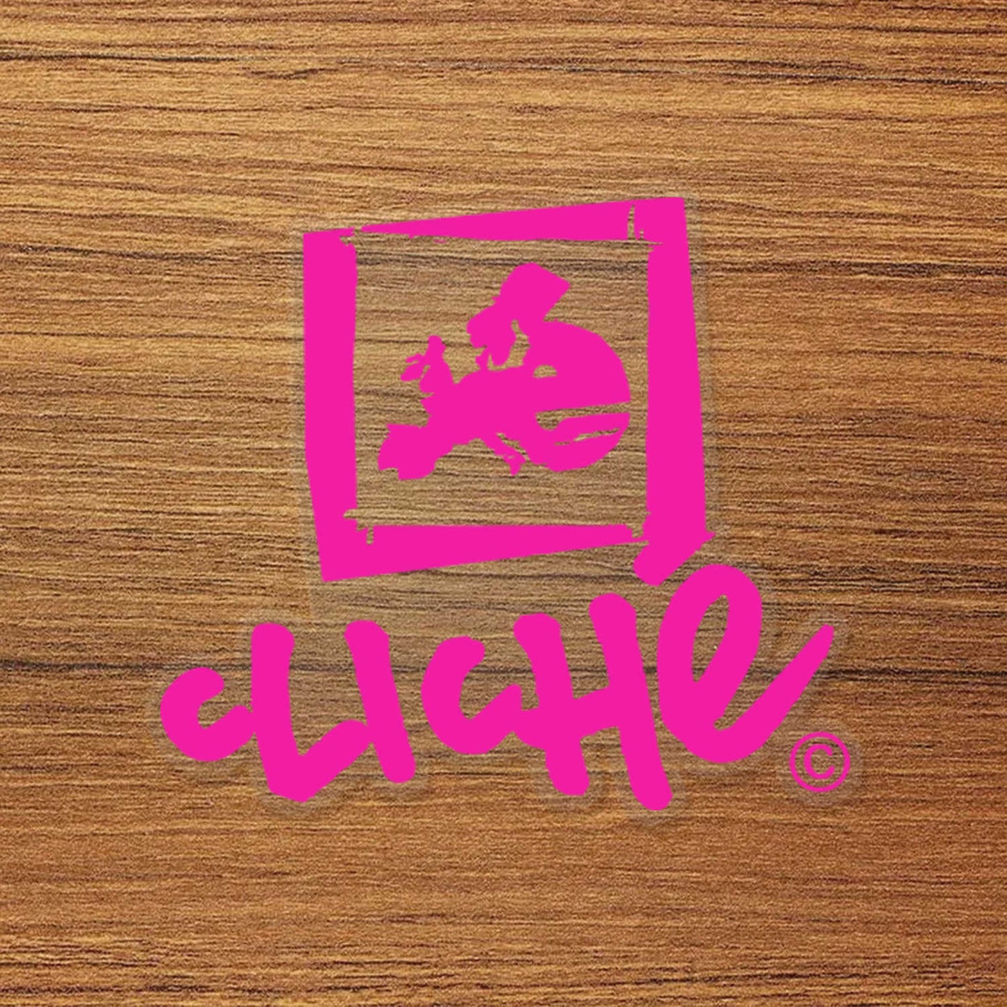 Cliché Skateboard Logo Vinyl Decal Sticker – Waterproof & Durable