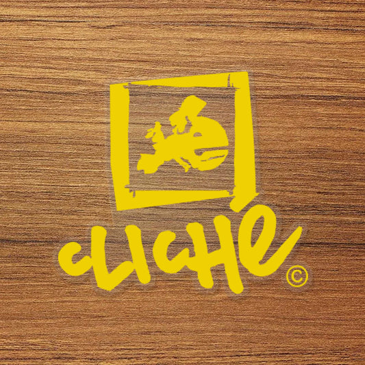 Cliché Skateboard Logo Vinyl Decal Sticker – Waterproof & Durable