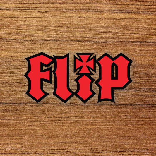 Flip Skateboard Logo Vinyl Decal Sticker – Waterproof & UV Resistant