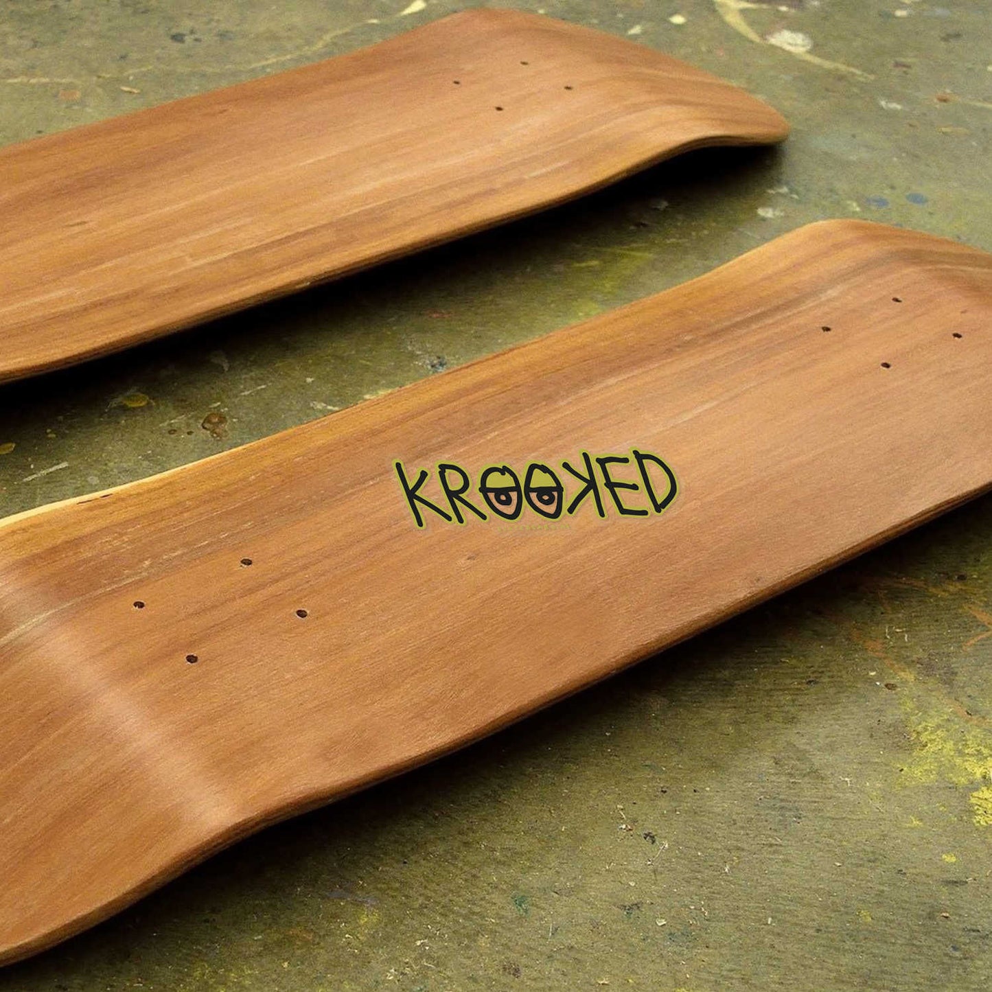 Krooked Eyes Skateboard Logo Vinyl Decal Sticker – Waterproof & UV Resistant