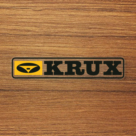 Krux Trucks Skateboard Logo Vinyl Decal Sticker – Waterproof & UV Resistant