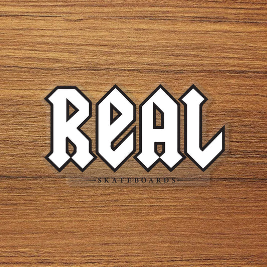 Real Skateboard Logo Vinyl Decal Sticker – Waterproof & UV Resistant