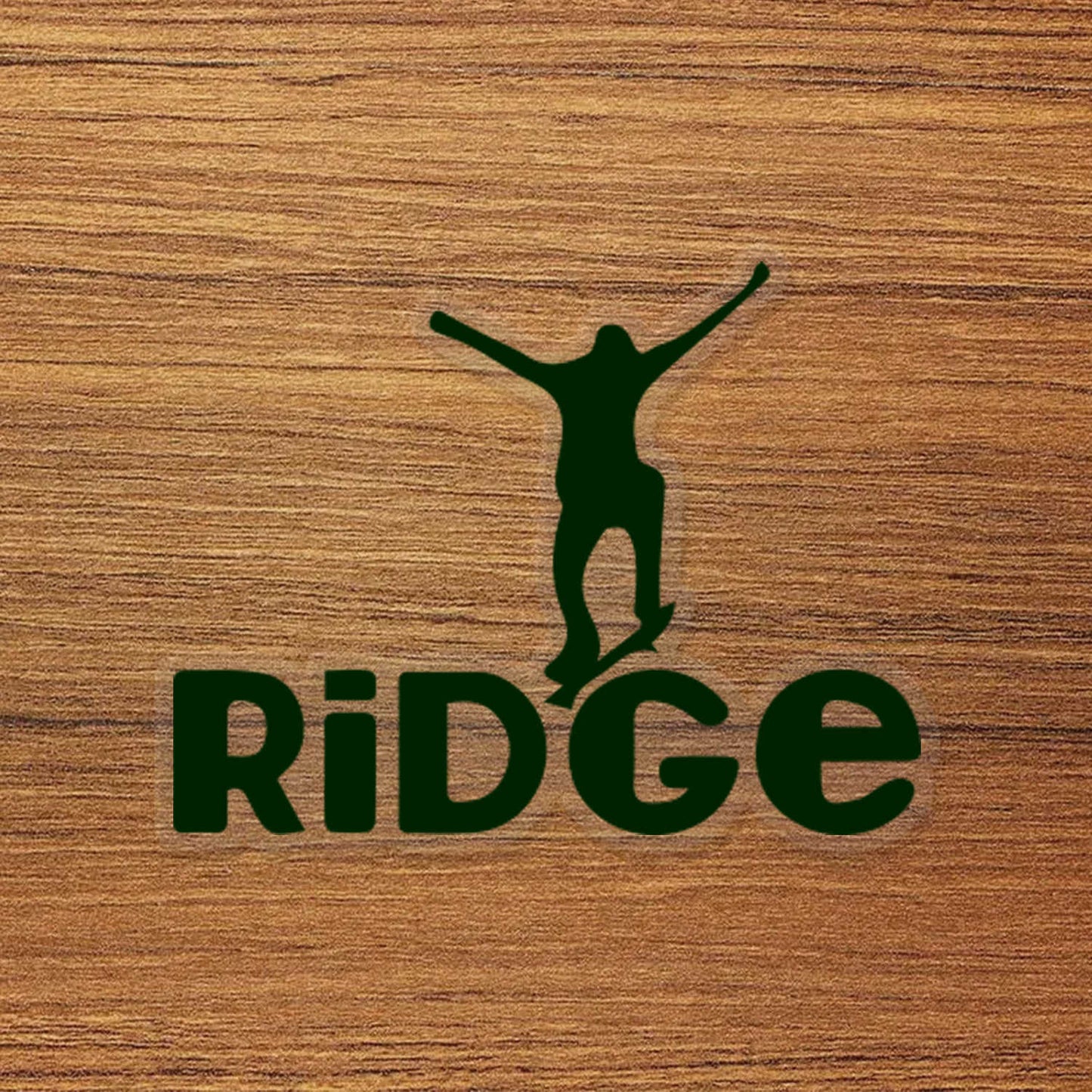 Ridge Skateboard Logo Vinyl Decal Sticker – Waterproof & Durable