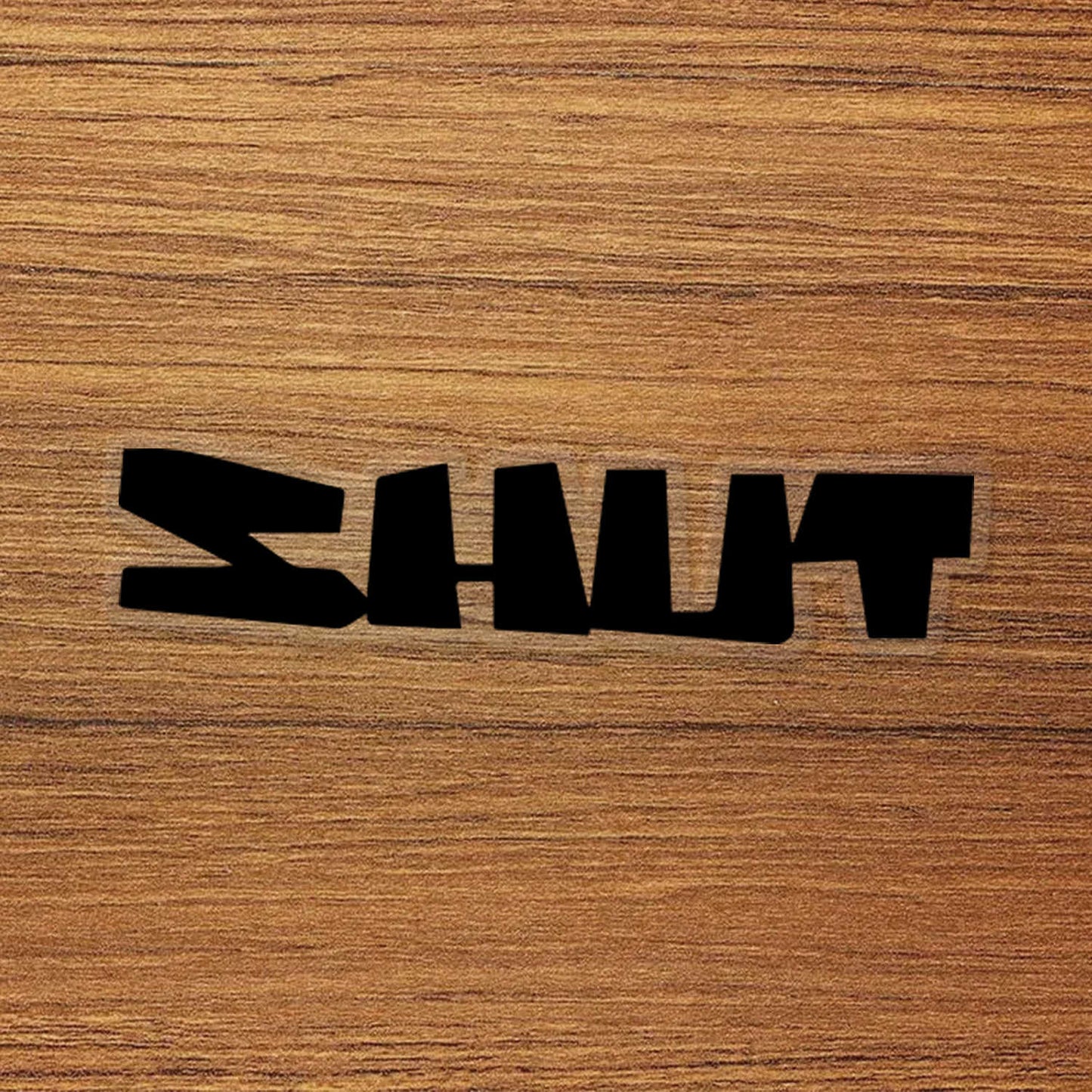 SHUT Skateboard Logo Vinyl Decal Sticker – Waterproof & Durable