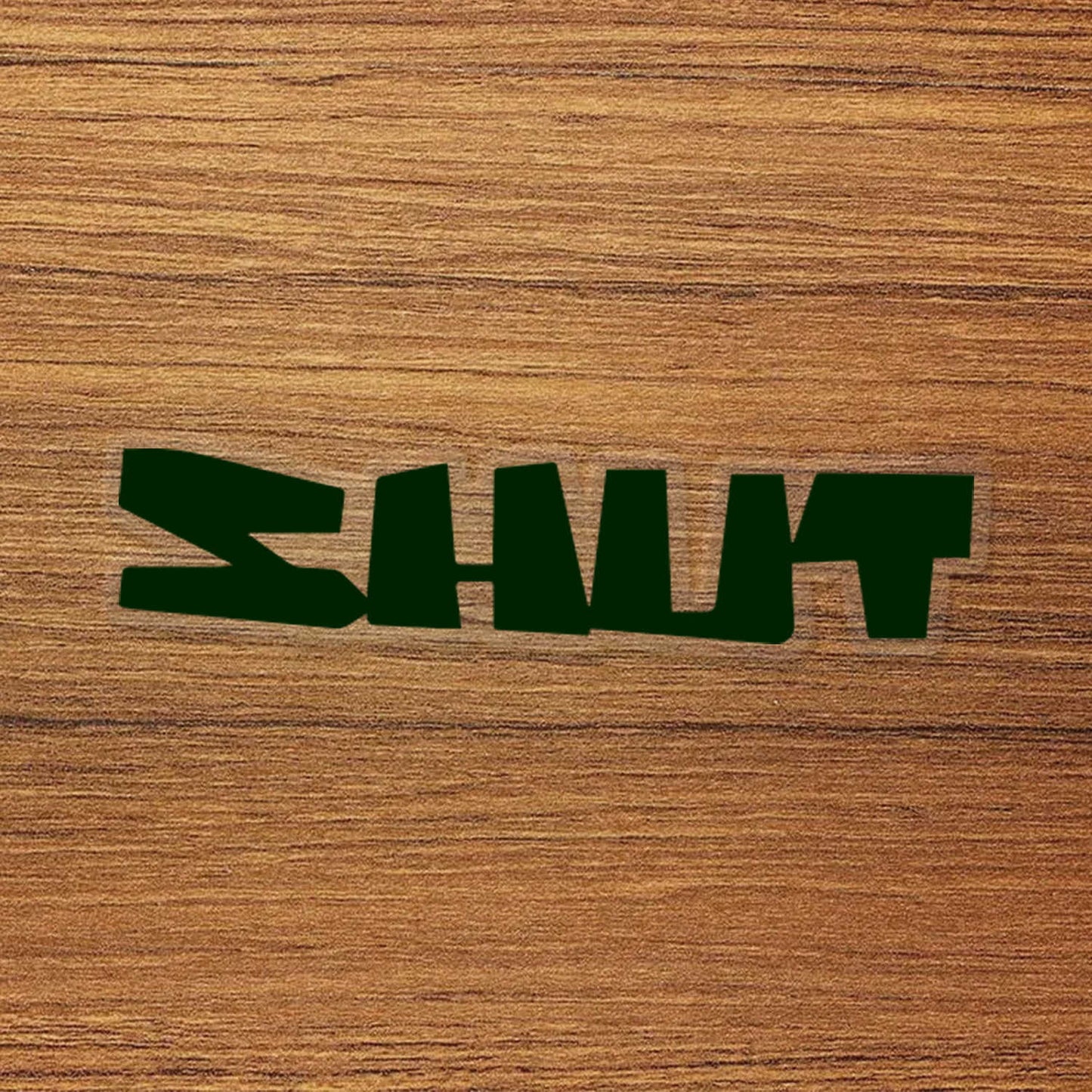 SHUT Skateboard Logo Vinyl Decal Sticker – Waterproof & Durable
