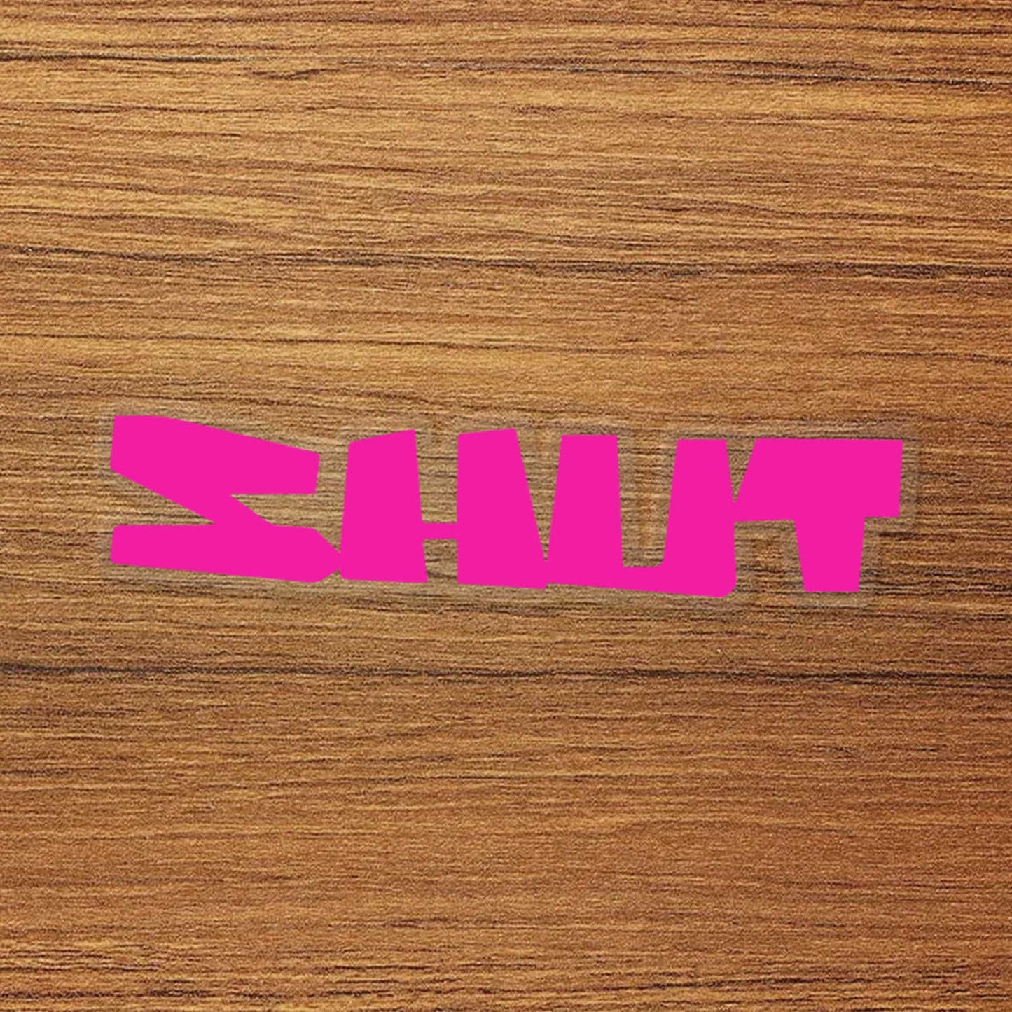 SHUT Skateboard Logo Vinyl Decal Sticker – Waterproof & Durable