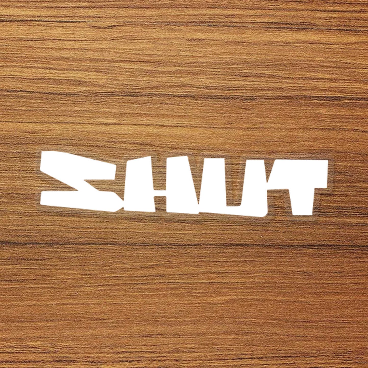 SHUT Skateboard Logo Vinyl Decal Sticker – Waterproof & Durable