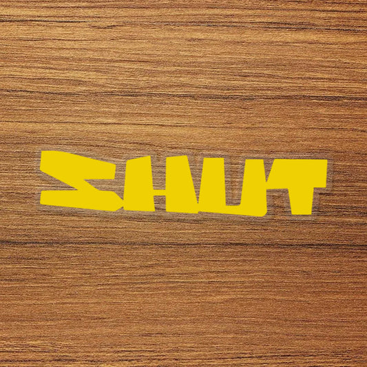 SHUT Skateboard Logo Vinyl Decal Sticker – Waterproof & Durable