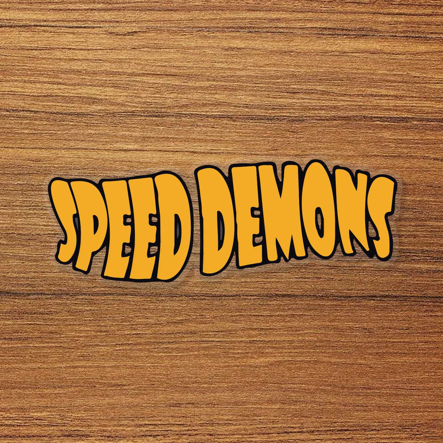 Speed Demons Skateboard Logo Vinyl Decal Sticker – Waterproof & UV Resistant