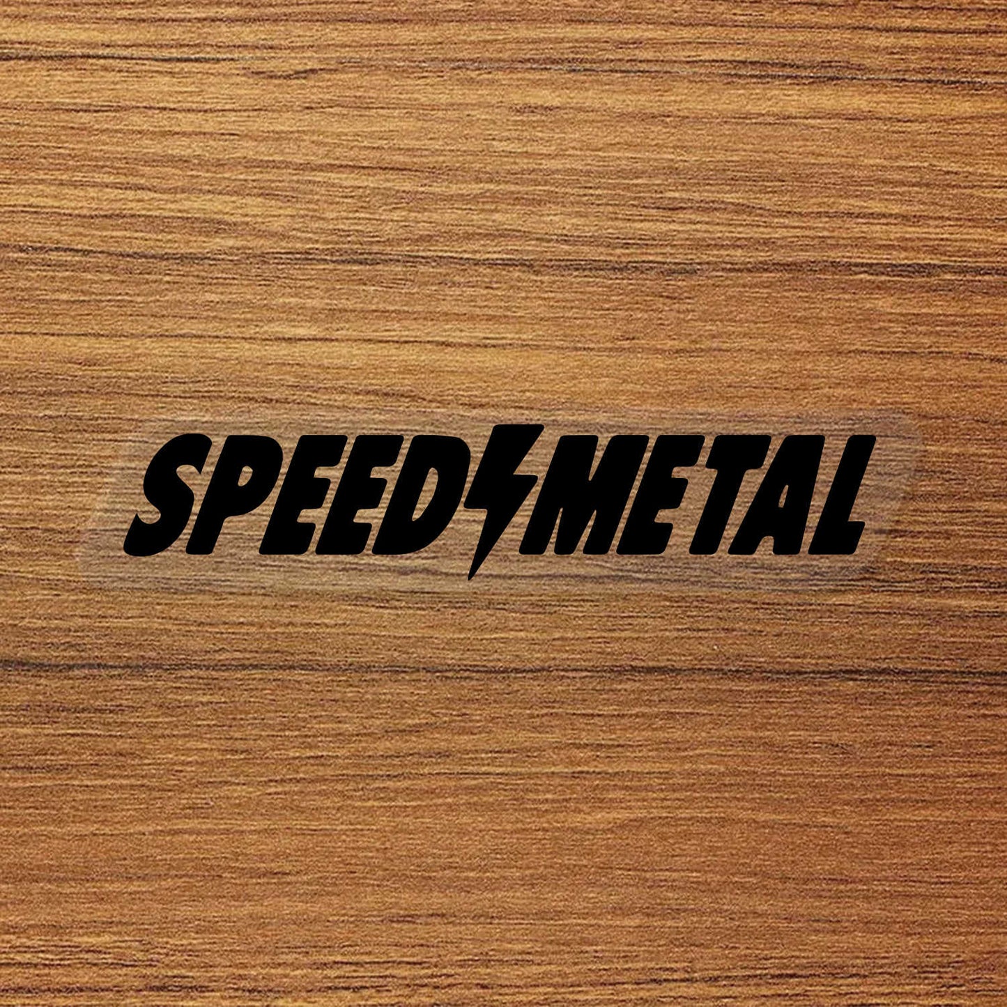 SPEED METAL Skateboard Logo Vinyl Decal Sticker – Waterproof & Durable