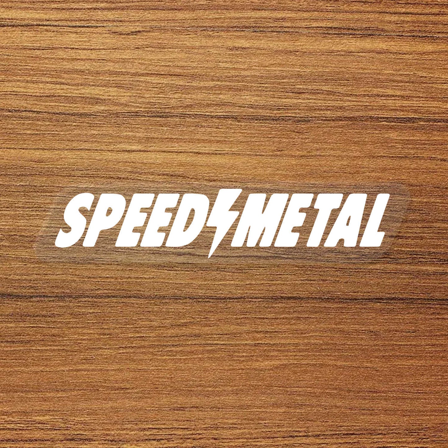 SPEED METAL Skateboard Logo Vinyl Decal Sticker – Waterproof & Durable