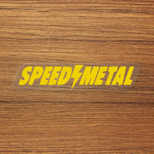 SPEED METAL Skateboard Logo Vinyl Decal Sticker – Waterproof & Durable