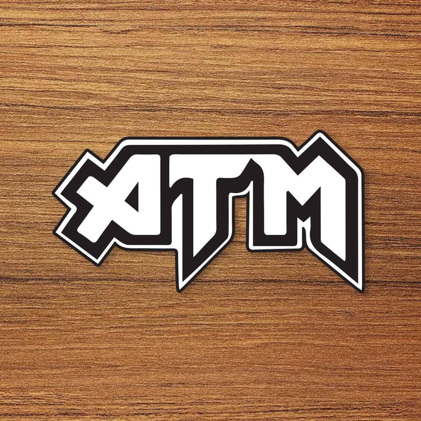 ATM Skateboard Logo Vinyl Decal Sticker – Waterproof & UV Resistant