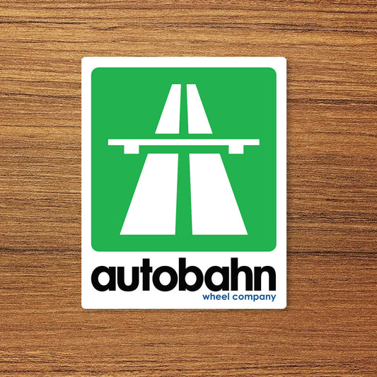 Autobahn Wheel Company Skateboard Logo Vinyl Decal Sticker – Waterproof & UV Resistant