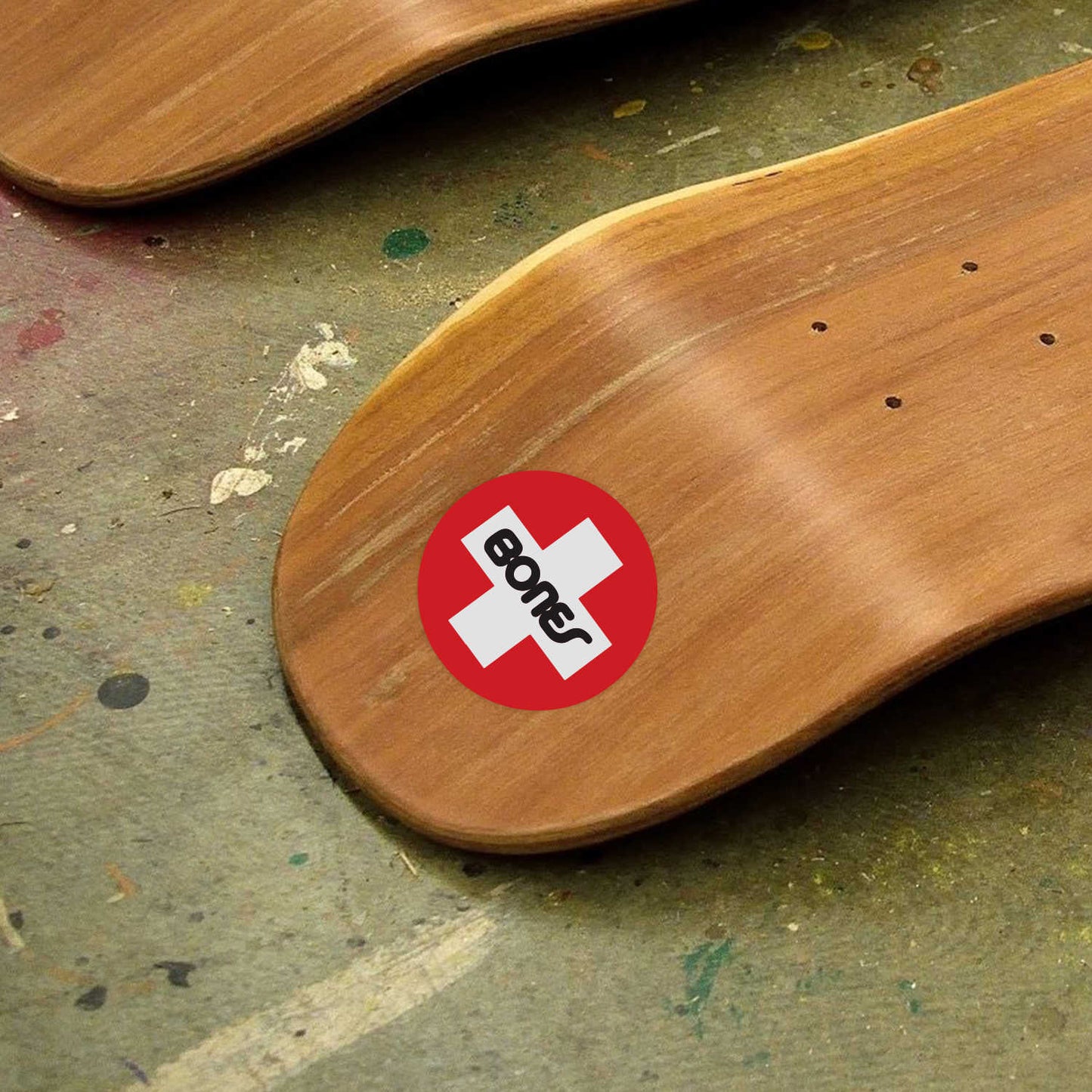 Bones® Bearings Swiss Skateboard Logo Vinyl Decal Sticker – Waterproof & UV Resistant