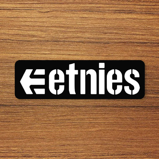 Etnies Skateboard Logo Vinyl Decal Sticker – Waterproof & UV Resistant