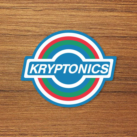 Kryptonics Skateboard Logo Vinyl Decal Sticker – Waterproof & UV Resistant