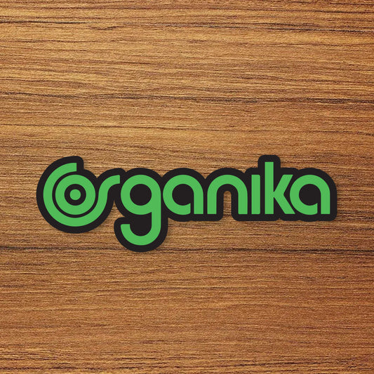 Organika Skateboard Logo Vinyl Decal Sticker – Waterproof & UV Resistant
