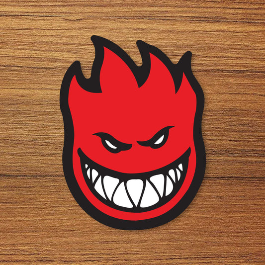 Red Spitfire Wheels Skateboard Logo Vinyl Decal Sticker – Waterproof & UV Resistant
