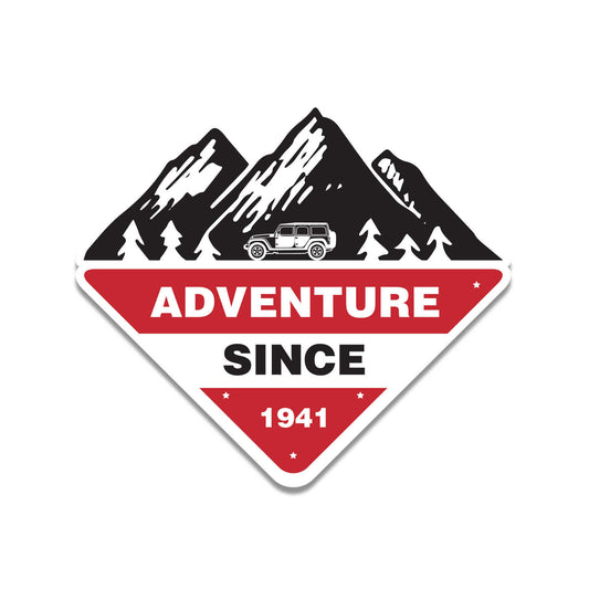 Jeep Adventure Since 1941 Sticker