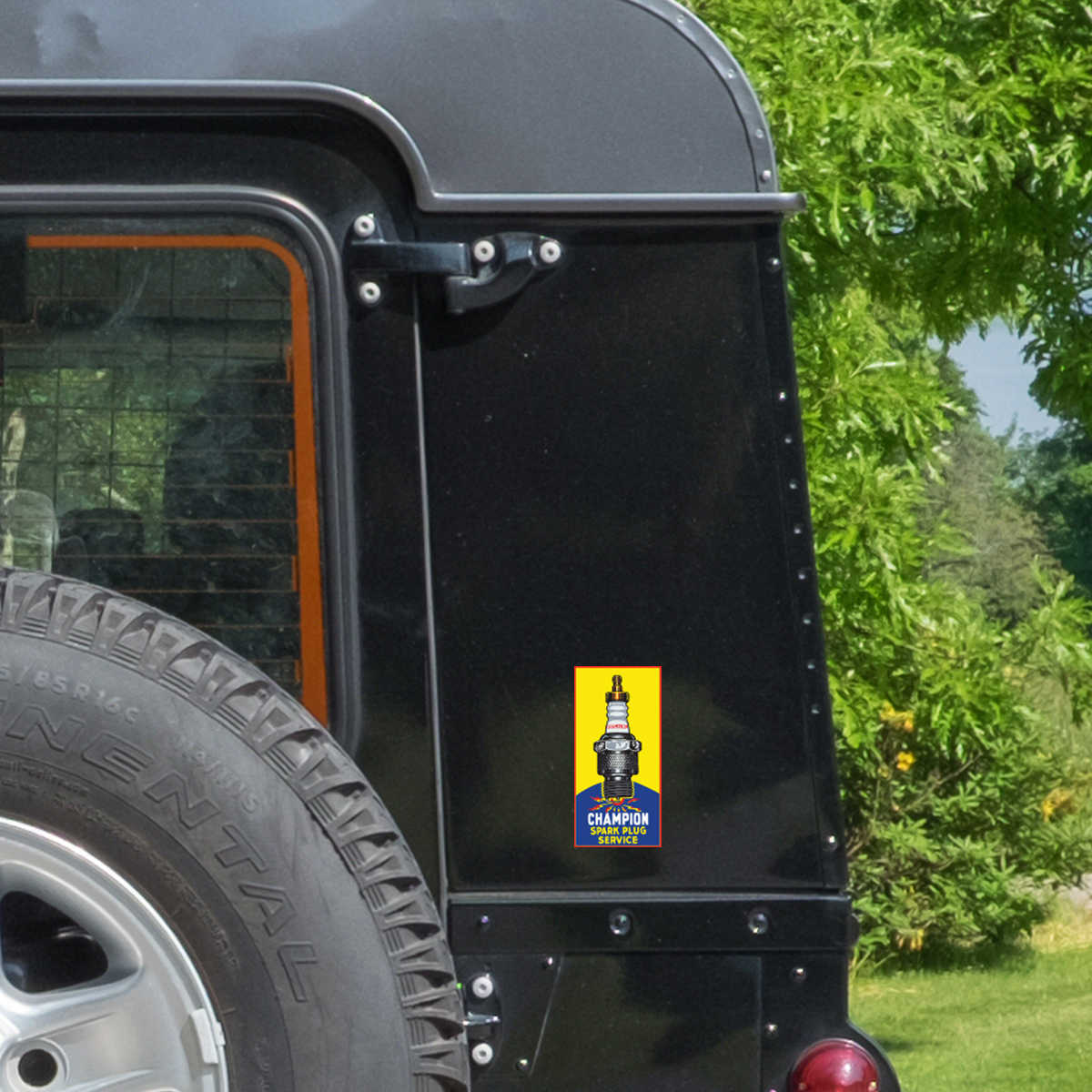 Champion Spark Plug Service Sticker