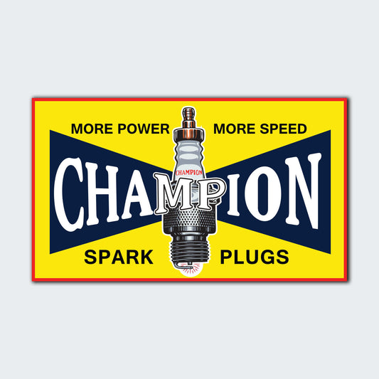 Champion Spark Plug Sticker