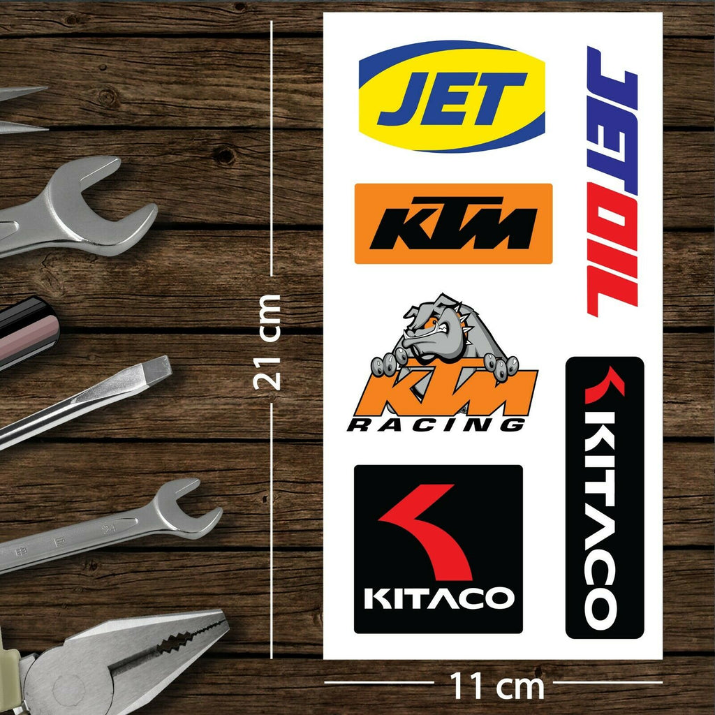 Assorted Motorcycle Bike Stickers Set Pack 05 Racing Decal