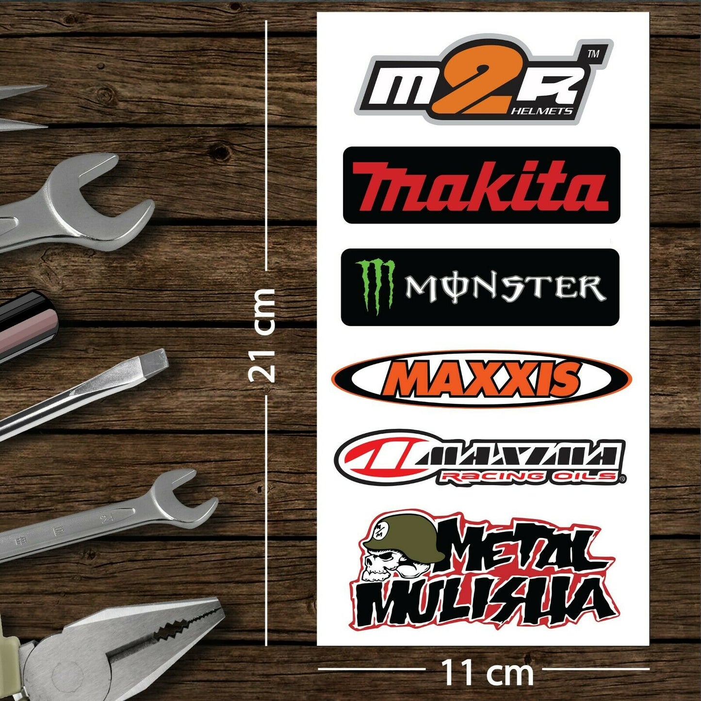 Assorted Motorcycle Bike Stickers Set Pack 06 Racing Decal