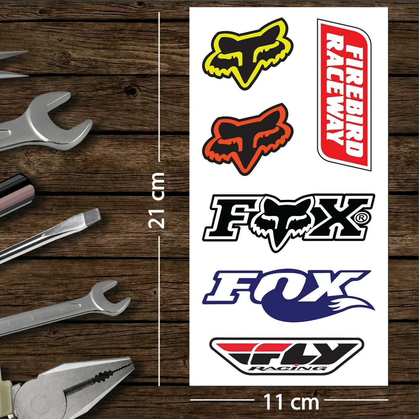 Assorted Motorcycle Bike Stickers Set Pack 11 Racing Decal