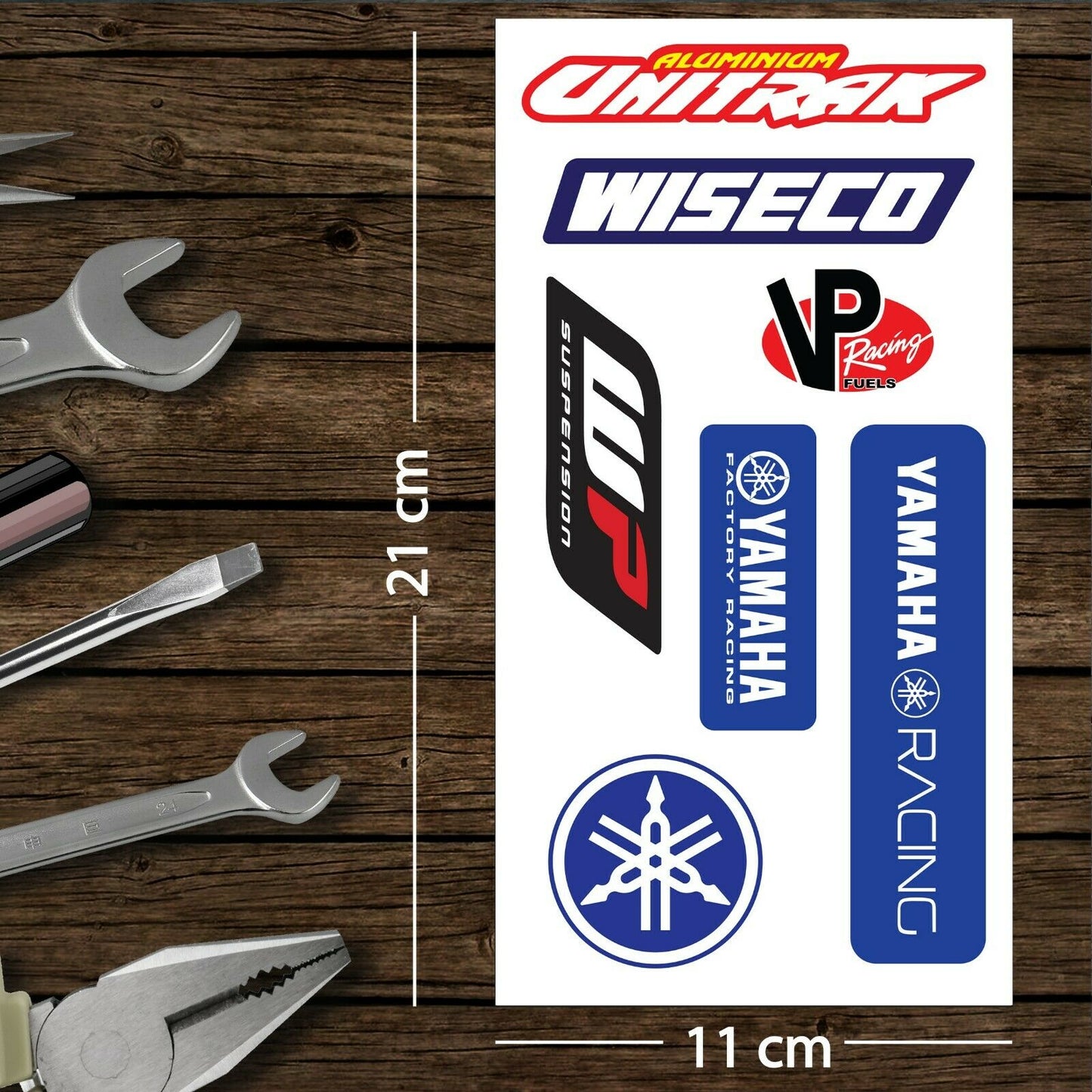 Assorted Motorcycle Bike Stickers Set Pack 19 Racing Decal