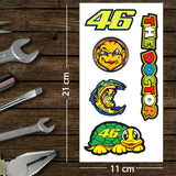 Assorted Motorcycle Bike Stickers Set Pack 24 Racing Decal