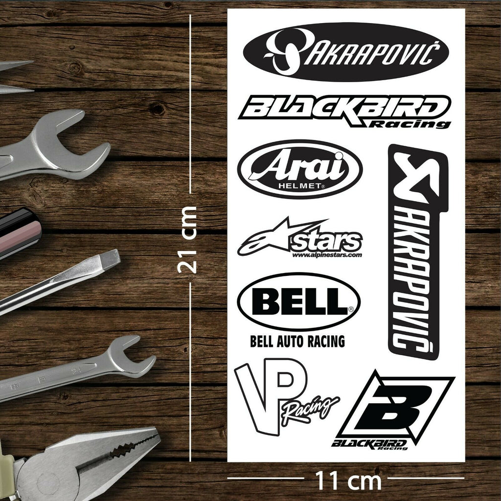Assorted Motorcycle Bike Stickers Set Pack 27 Racing Decal