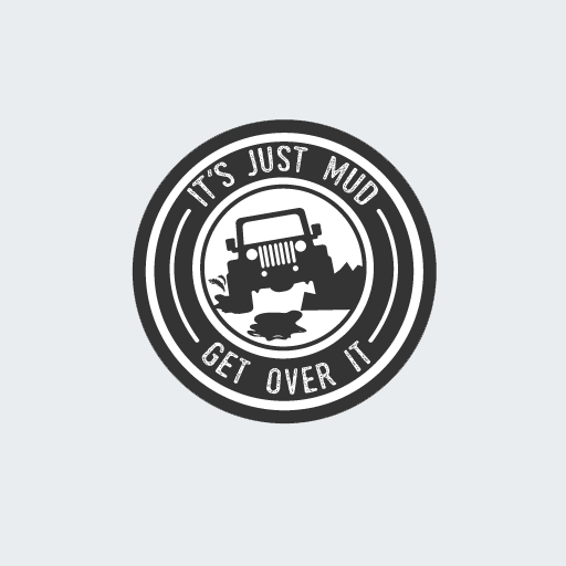 It's Just Mud Jeep Sticker-0