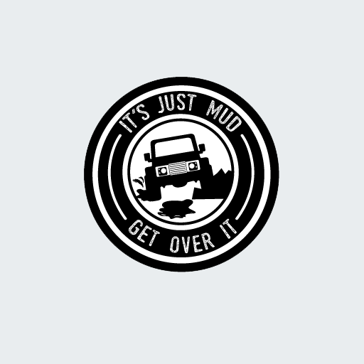 It's Just Mud Land Rover Sticker-0