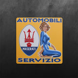 Maserati PinUp Girl Sticker
