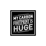 My Carbon Footprint is Hug Sticker-0