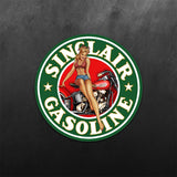 Sinclair Gasoline PinUp Girl Sticker