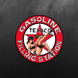 Texaco Oil PinUp Girl Sticker