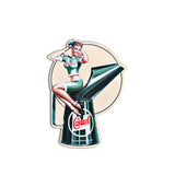 Pin Up Girl Sticker Castrol Oil