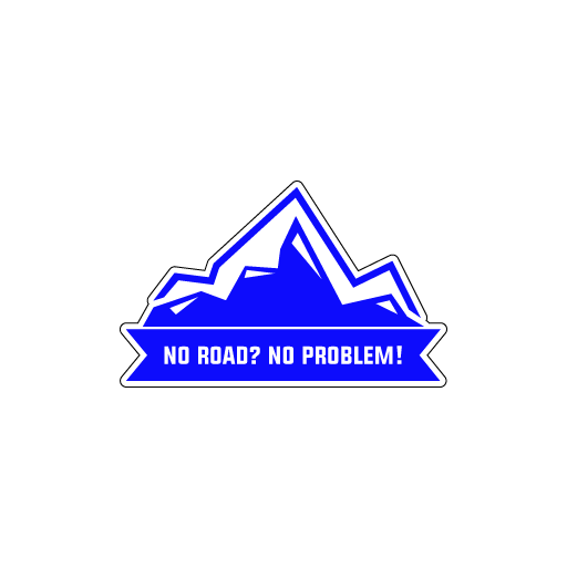 No Road No Problem Sticker
