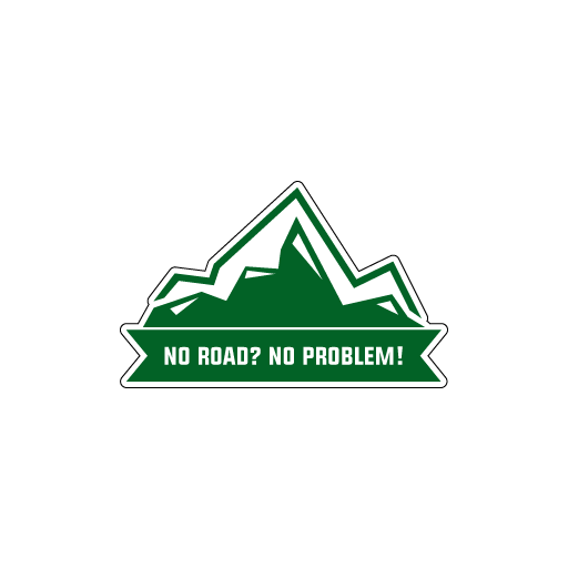 No Road No Problem Sticker-0